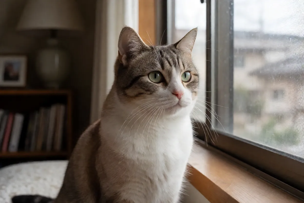 7 Curiosidades Sobre Gatos que Vão Surpreender Você Gato observando pela janela
