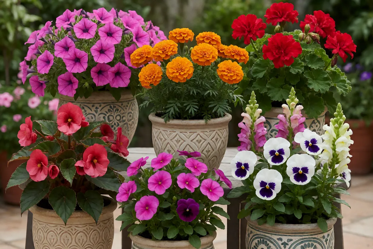 7 plantas de Primavera que prosperam em vasos, oferecendo cores vibrantes