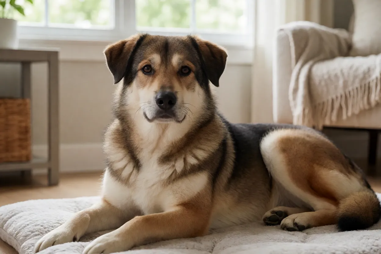 7 Raças de Cachorro Mais Adotadas em Abrigos e Como Cuidar Cachorro adotado descansando sozinho por pouco tempo em casa