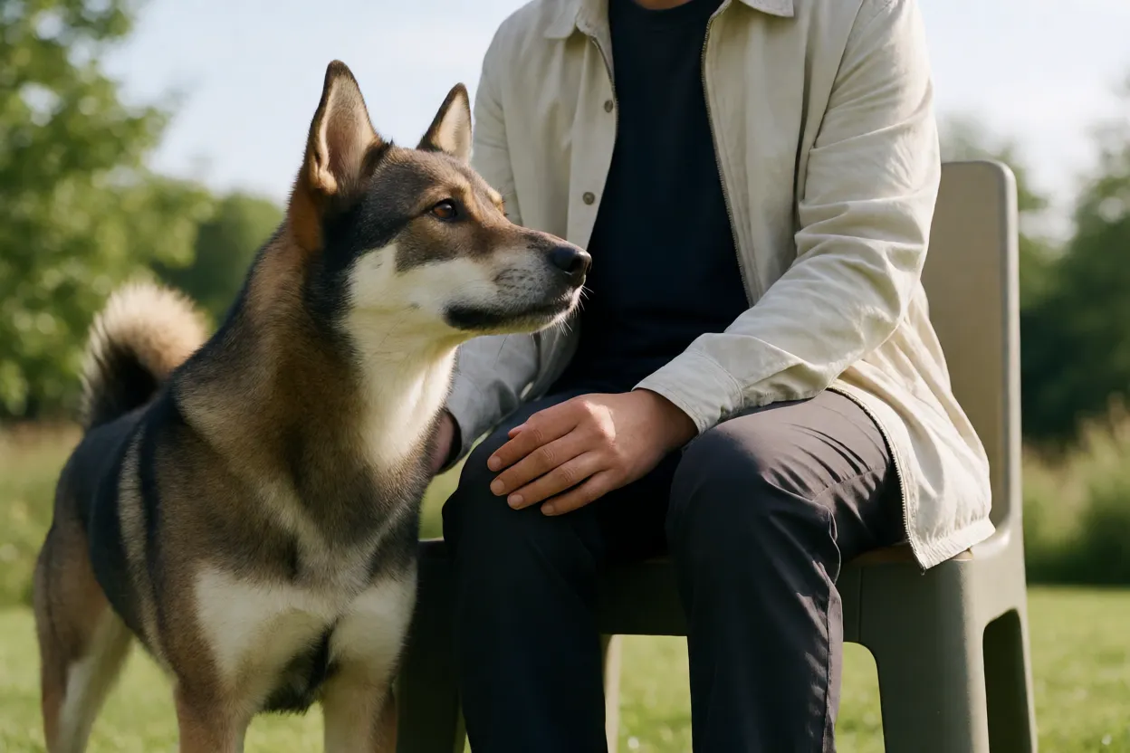 Tutor respondendo a comportamento de cachorro r&aacute;pido