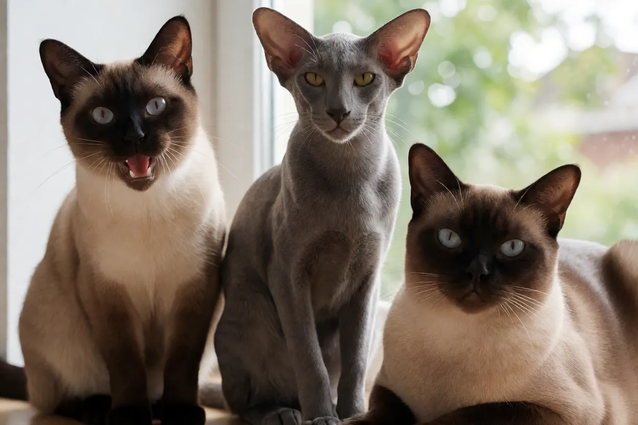 7 Raças de Gatos mais Falantes que Adoram Miar