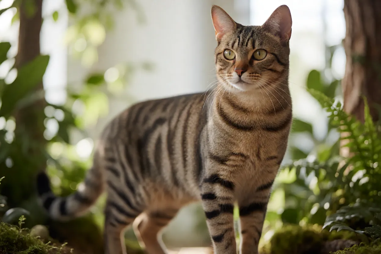 7 Raças de Gatos Raras que Muita Gente Não Sabe que Existe Gato Sokoke com pelagem de madeira