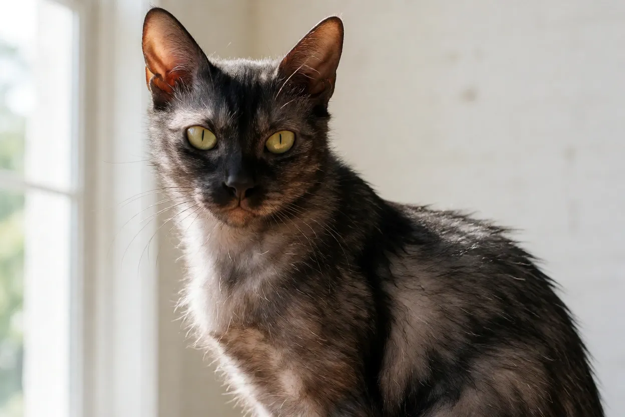 7 Raças de Gatos Raras que Muita Gente Não Sabe que Existe Gato Lykoi com aparência de lobisomem