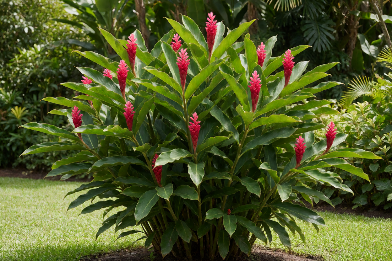 Alpínia Purpurata: como cultivar o gengibre-vermelho, floração e cuidados
