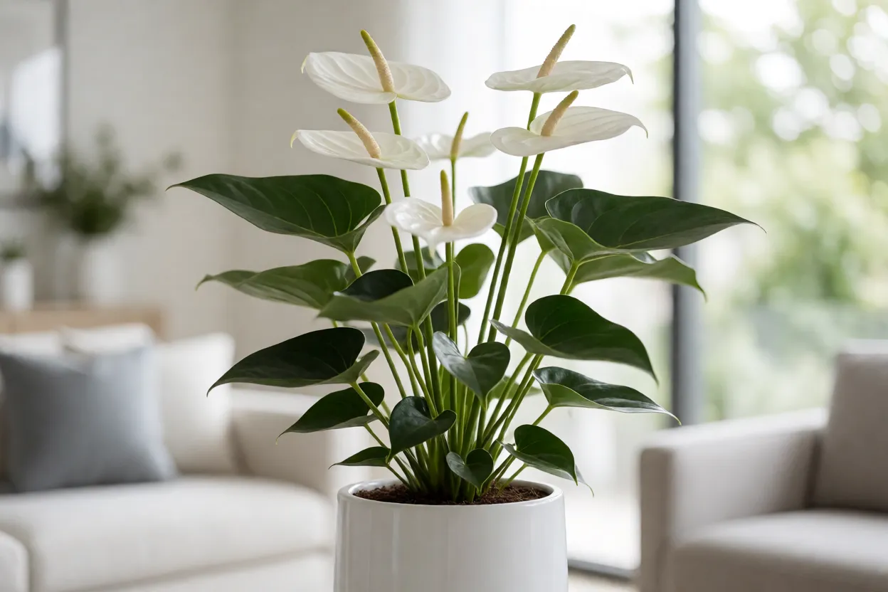Antúrio-branco: características das flores, floração e como cuidar