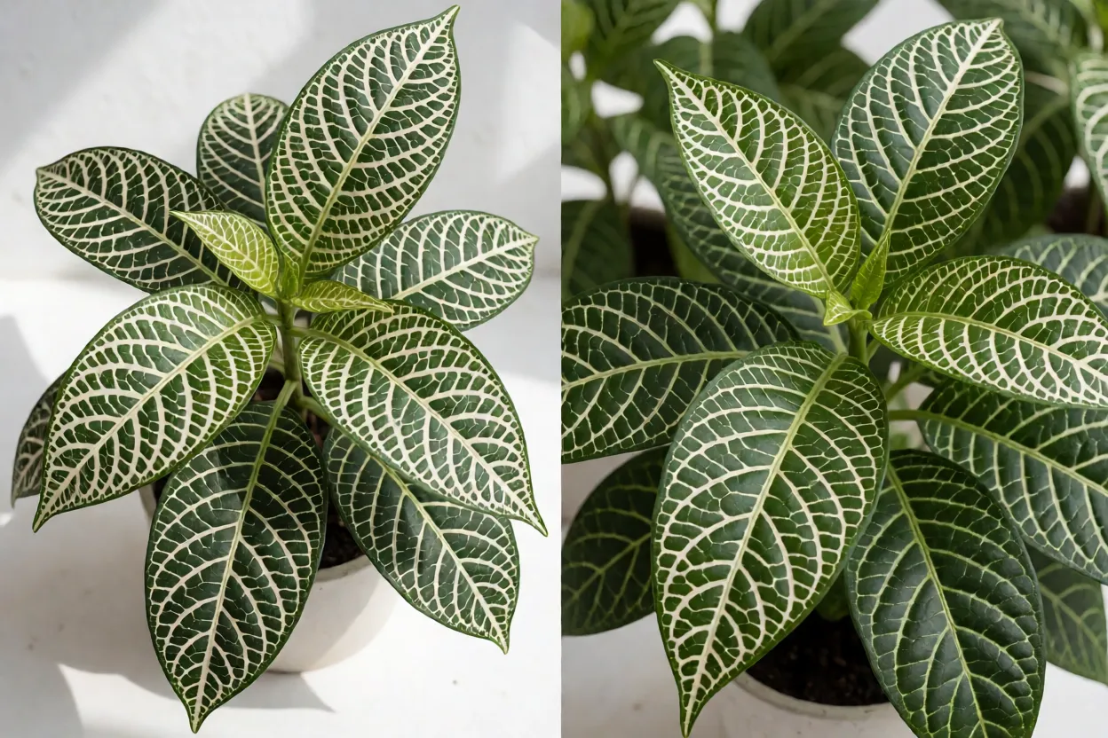 Comparativo de cultivares de Aphelandra com diferentes padr&otilde;es de nervuras