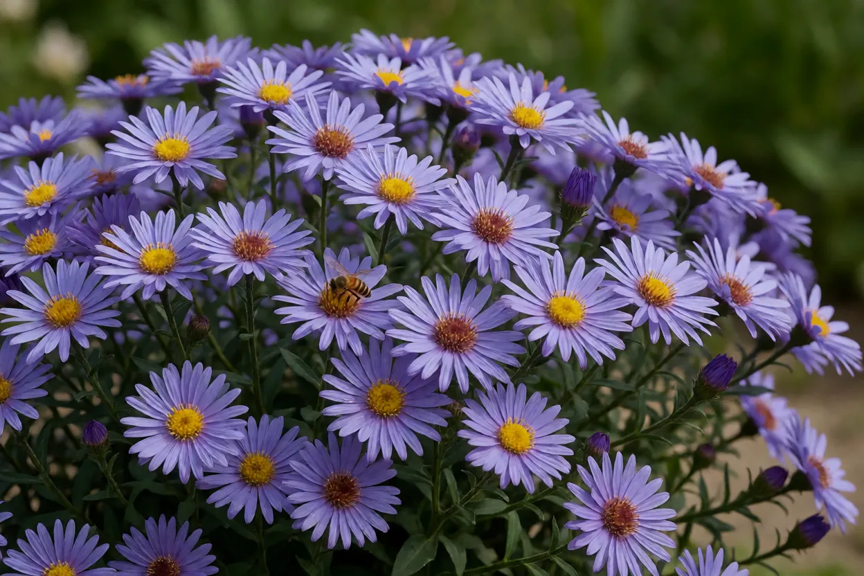 Áster: tipos, cores das flores, época de floração e como cultivar
