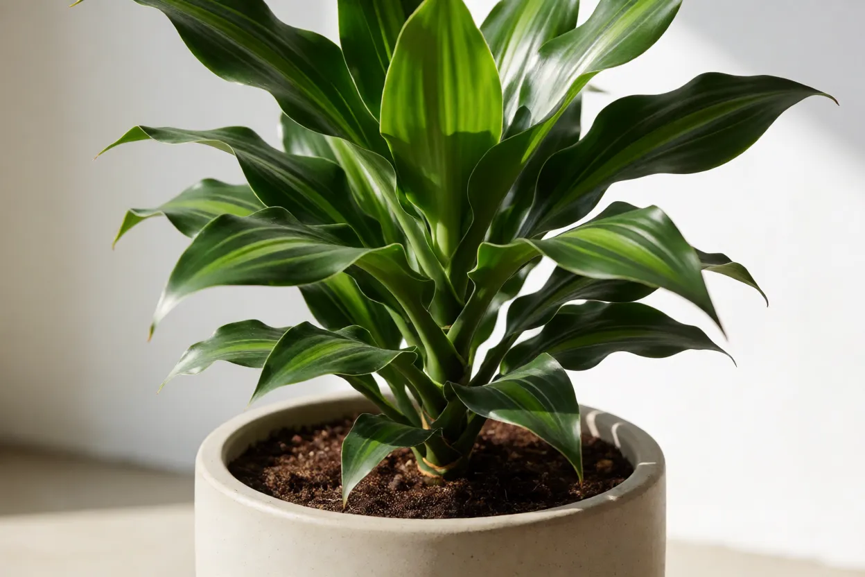 Bambu-da-sorte: significado, crescimento, cultivo na água e cuidados Bambu-da-sorte plantado em vaso com terra