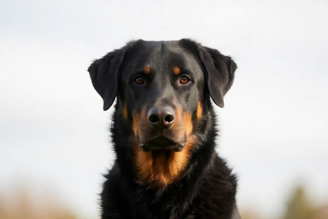 Detalhe das unhas duplas traseiras do Beauceron