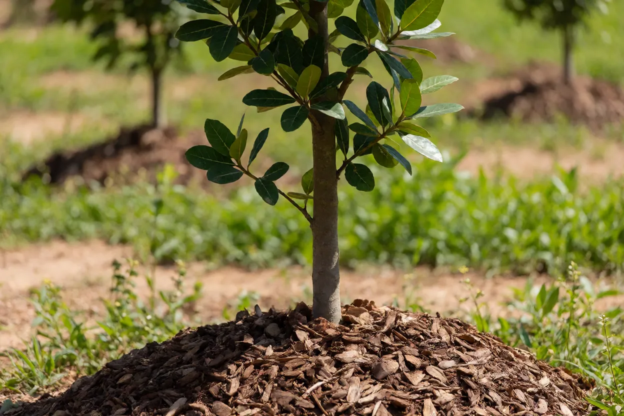 Cajuí plantado em quintal rústico no Cerrado