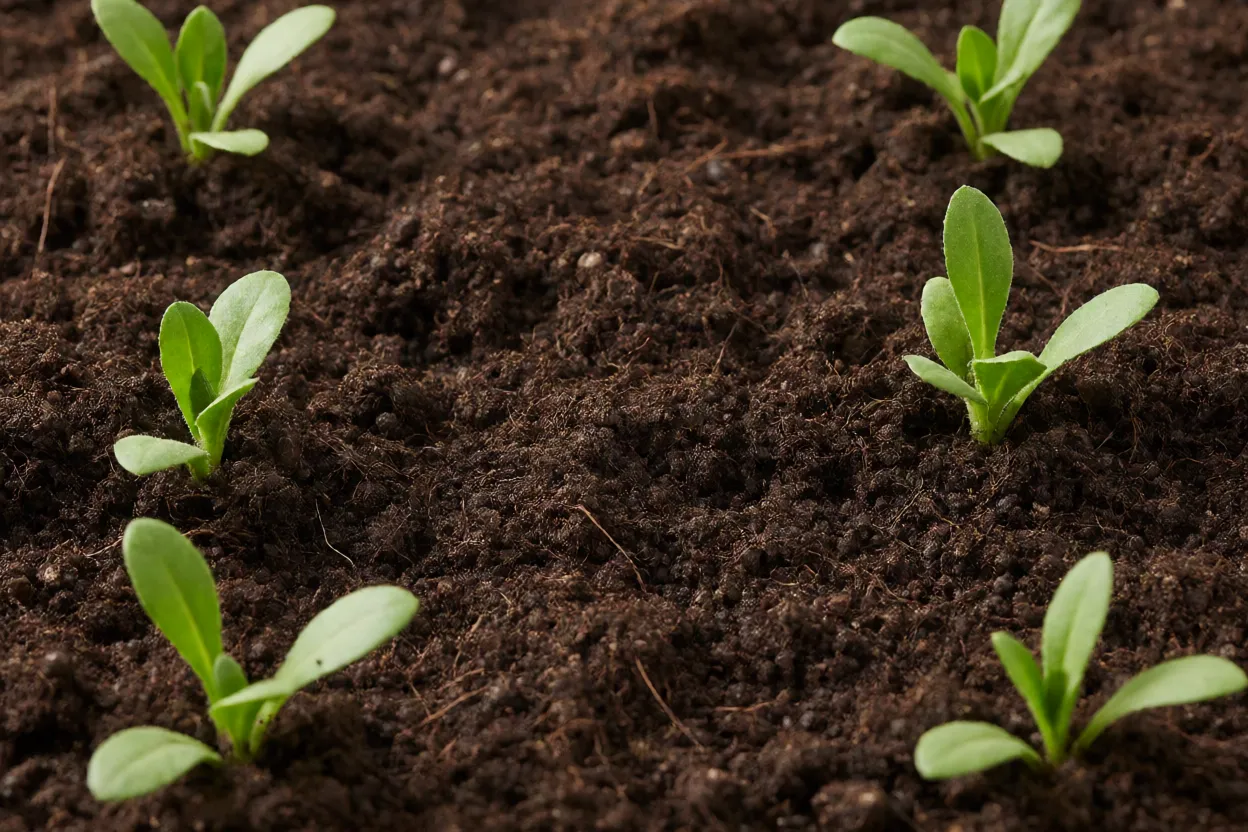 Calêndula: características, cores, floração e como cultivar a flor Solo bem drenado preparado para plantio de calêndula