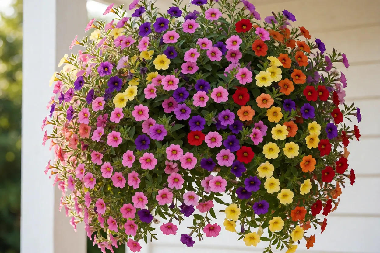 Calibrachoa: como cuidar da planta pendente em vasos e cestas