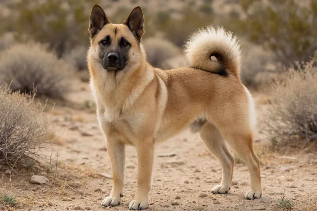 Cão de Canaã: origem, comportamento, características e como cuidar da raça Cão de Canaã adulto em postura alerta com orelhas eretas e pelagem dourada