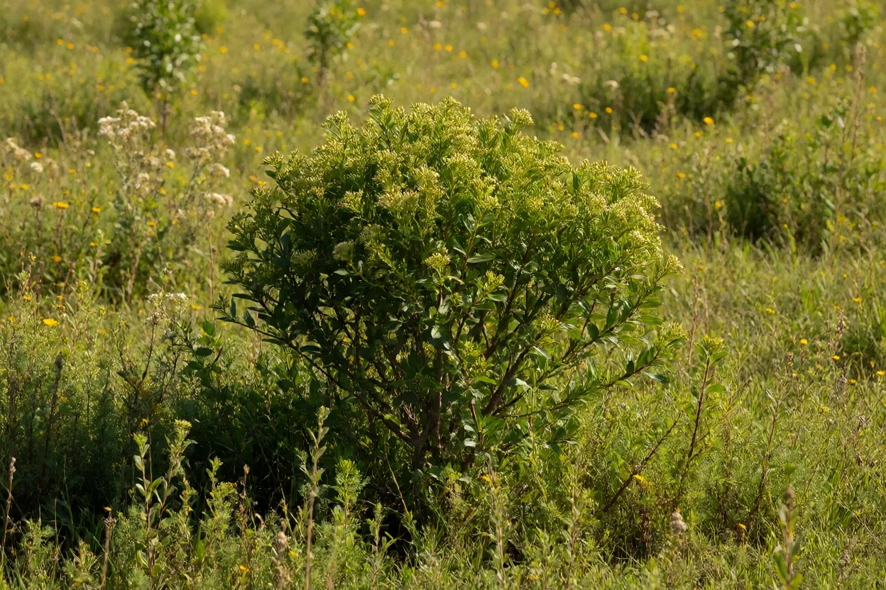 Carqueja em campo natural no Brasil, habitat nativo