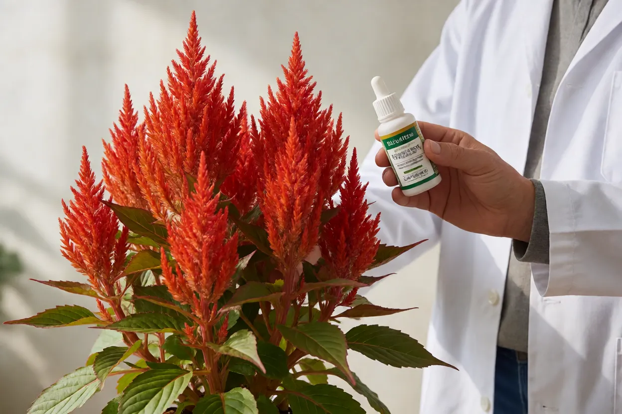 Aduba&ccedil;&atilde;o de Cel&oacute;sia Plumosa com fertilizante rico em f&oacute;sforo