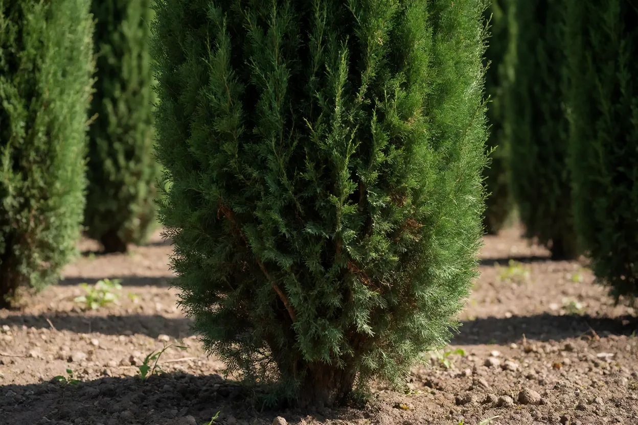 Cipreste italiano saud&aacute;vel com solo bem drenado e sol pleno