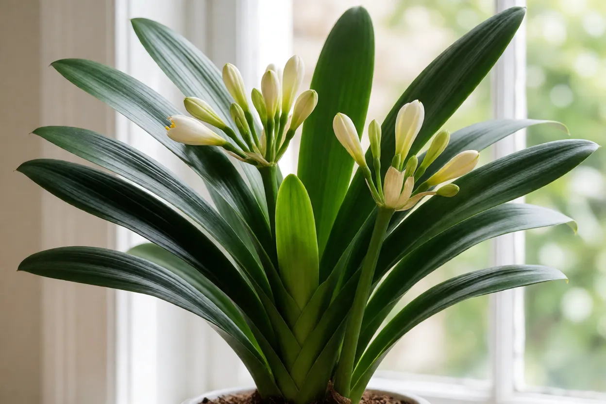 Clívia: características, cores, floração e como cuidar Clívia saudável em diferentes fases do ano