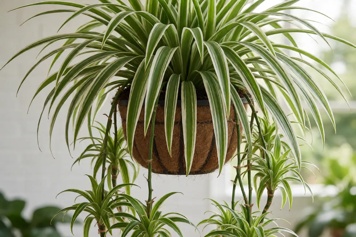 Clorofito: variedades, características das folhas e como cultivar