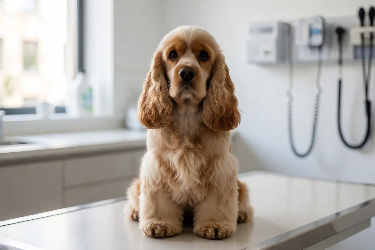 Cocker Spaniel: personalidade, pelagem e como cuidar das orelhas Cocker Spaniel em consulta veterinária de rotina
