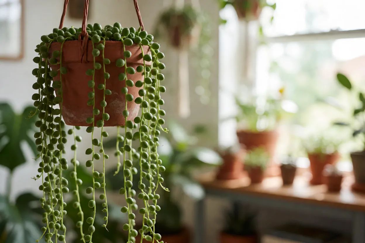 Colar-de-pérolas: características, crescimento e como cultivar a suculenta