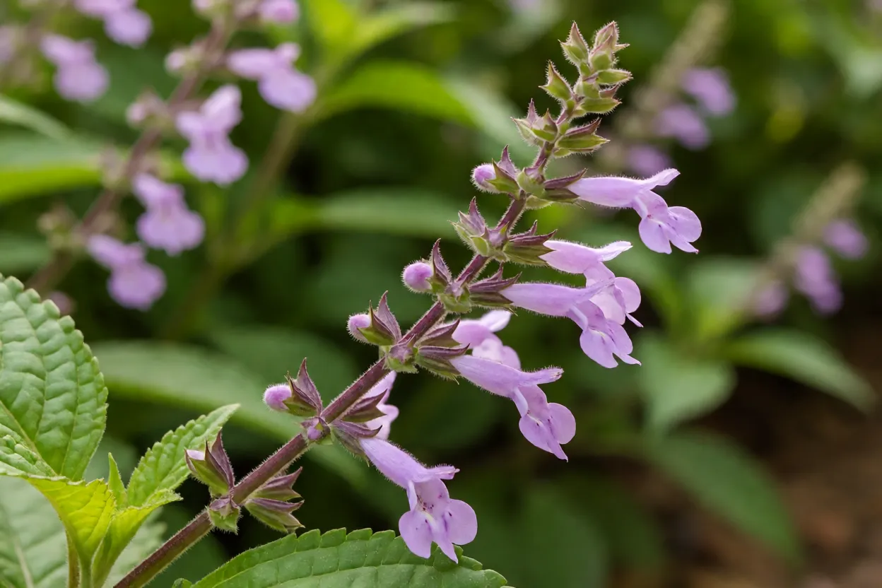 Haste e flores lilás pequenas da Confete