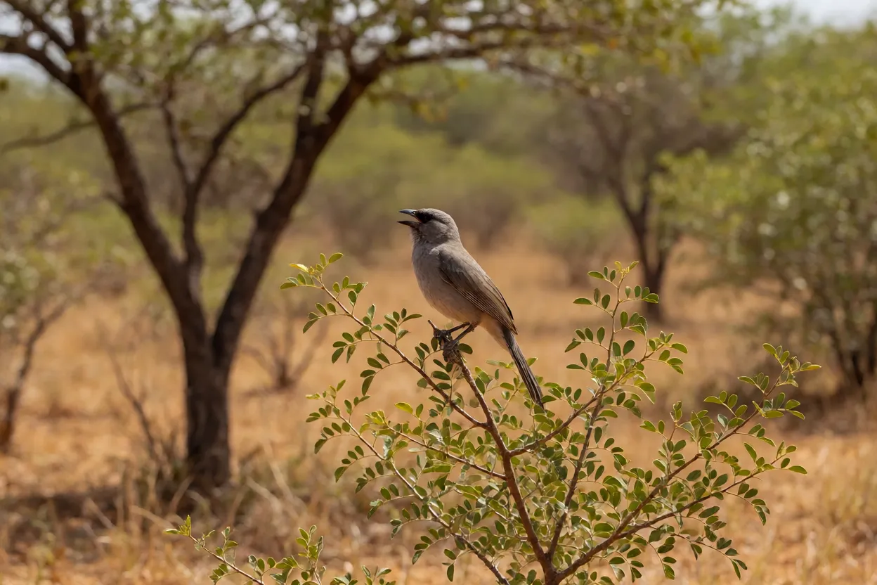 Corocochó em habitat natural de caatinga arborizada