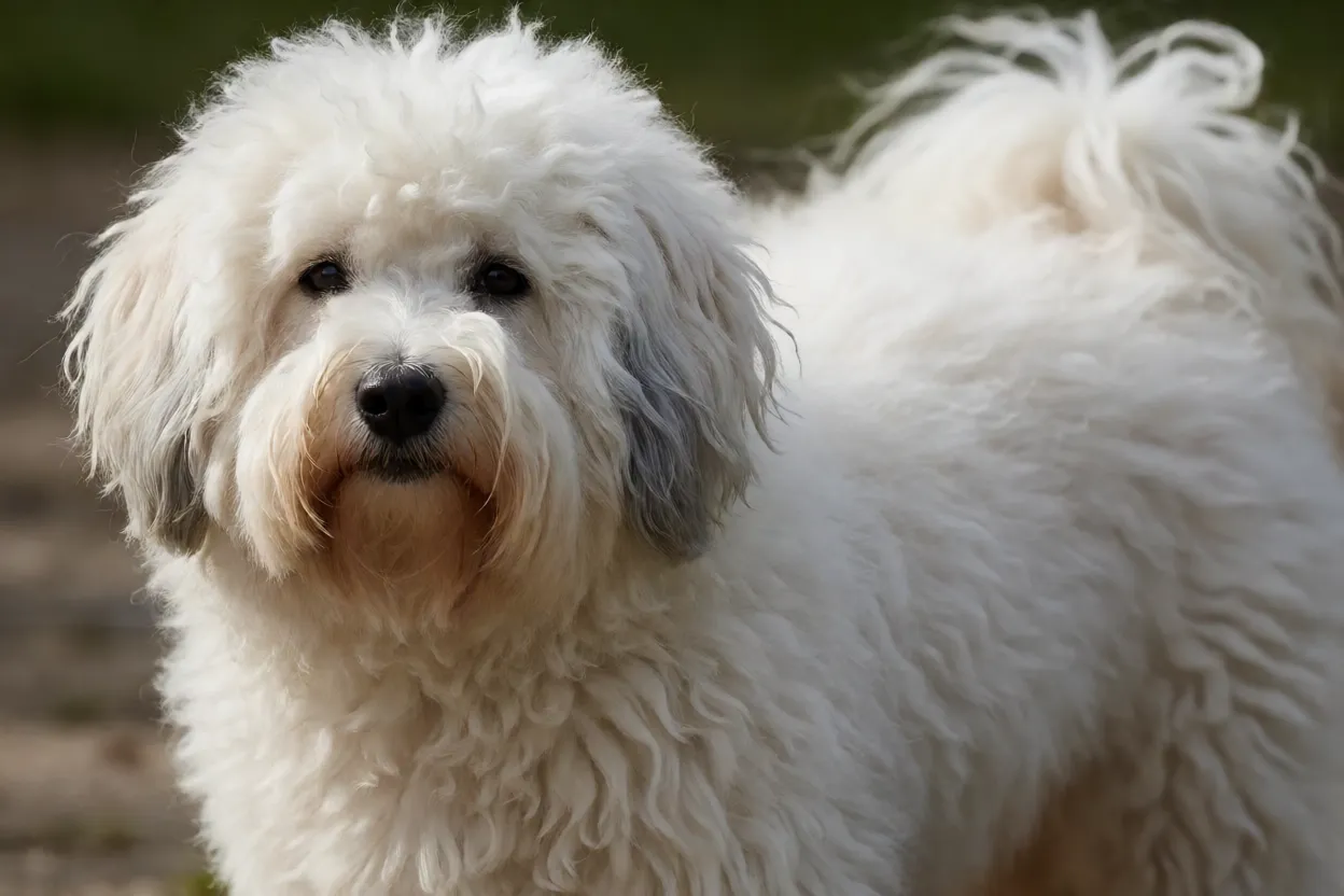 Coton de Tulear: pelagem, personalidade e como cuidar da raça Close da pelagem de algodão do Coton de Tulear