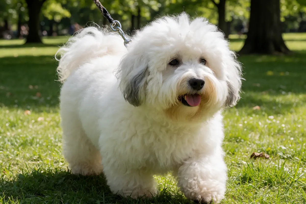 Coton de Tulear: pelagem, personalidade e como cuidar da raça Coton de Tulear em passeio ao ar livre