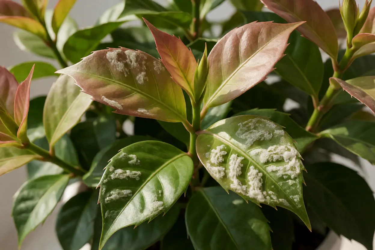 Dipladênia (Mandevilla): como cultivar, floração e cuidados no jardim Folhas de dipladênia com cochonilha e ácaros