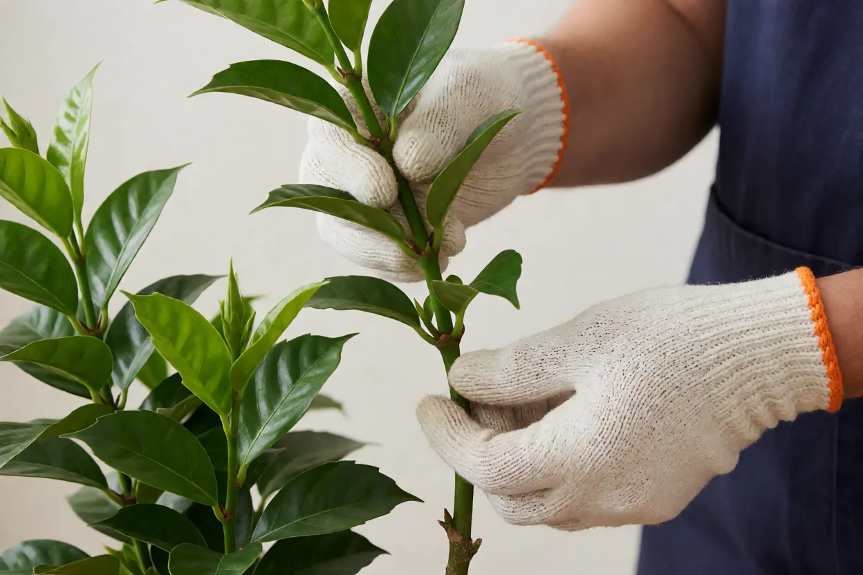 Dipladênia (Mandevilla): como cultivar, floração e cuidados no jardim Luvas de proteção ao manusear dipladênia com seiva