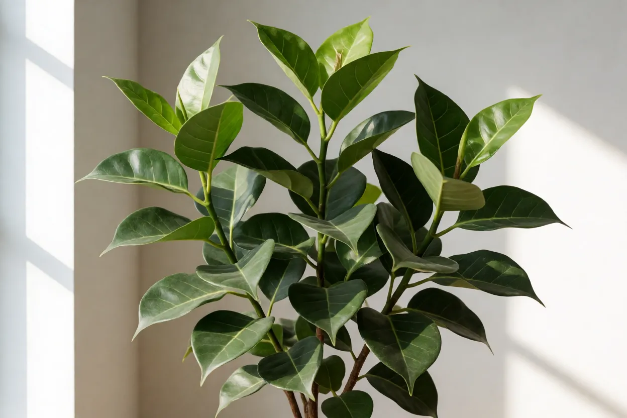 Ficus triangular em ambiente interno com temperatura est&aacute;vel