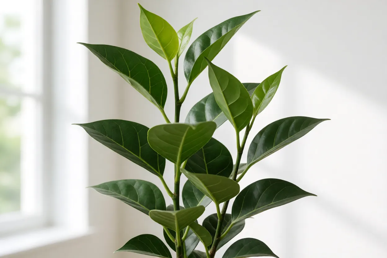 Ficus triangular: cultivo, características das folhas, crescimento e cuidados