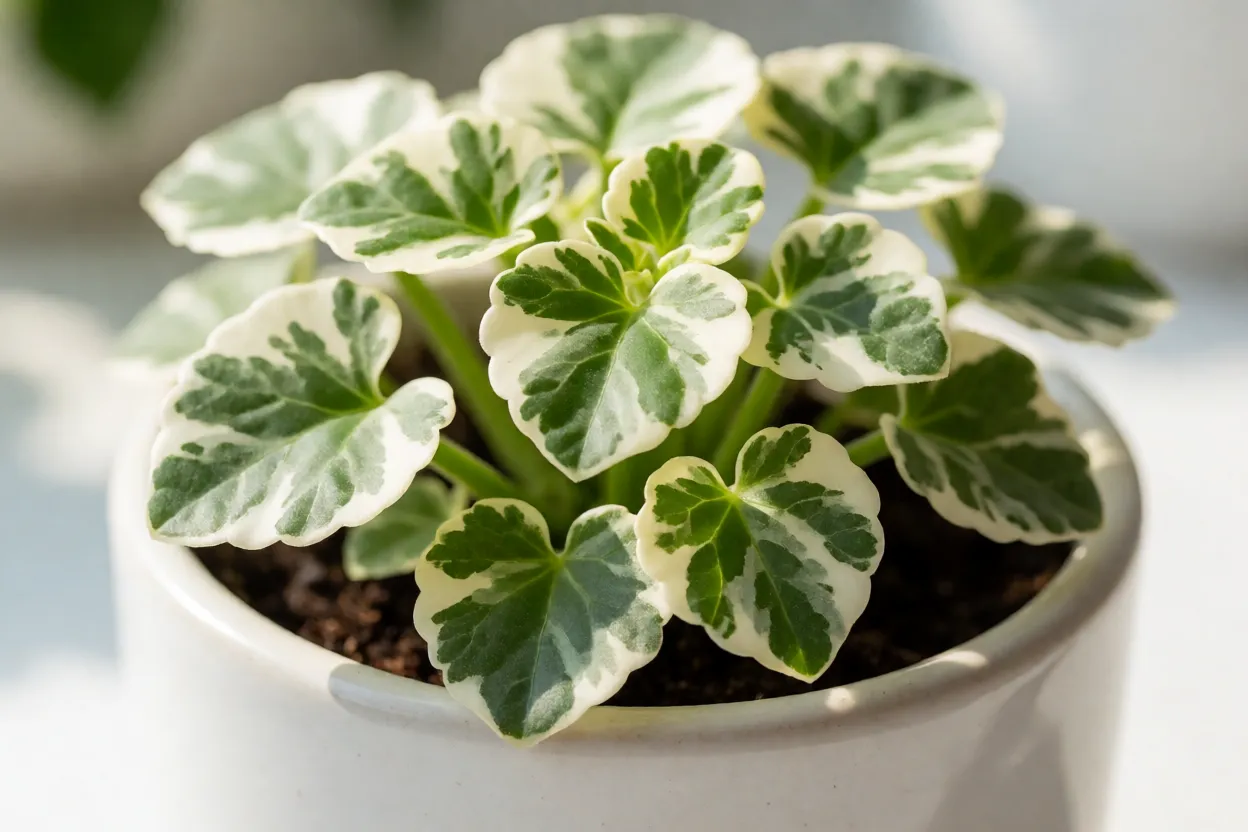 Gota-de-orvalho variegata com folhas de borda creme