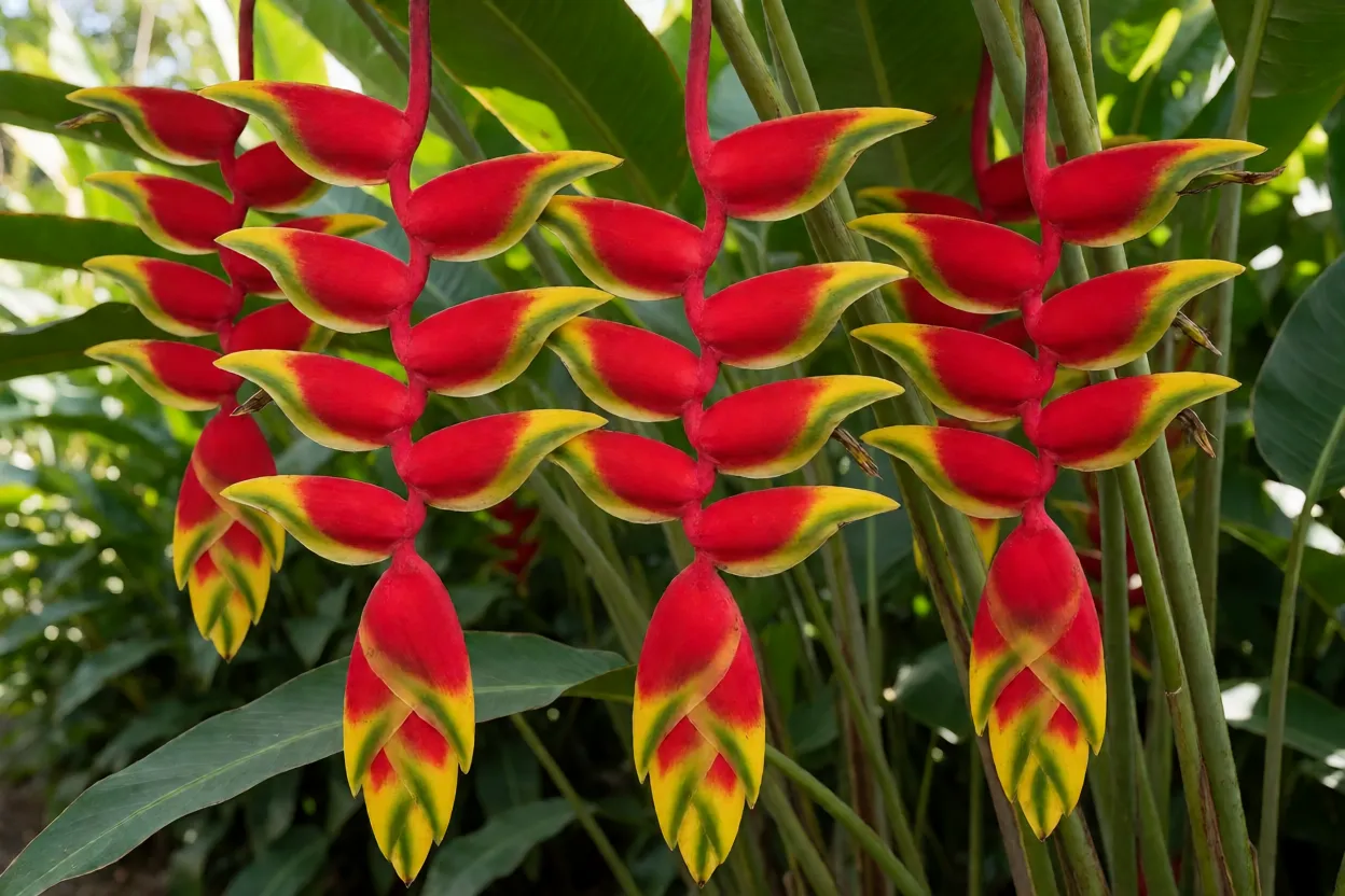 Helicônia: variedades, cores, características das flores e cultivo