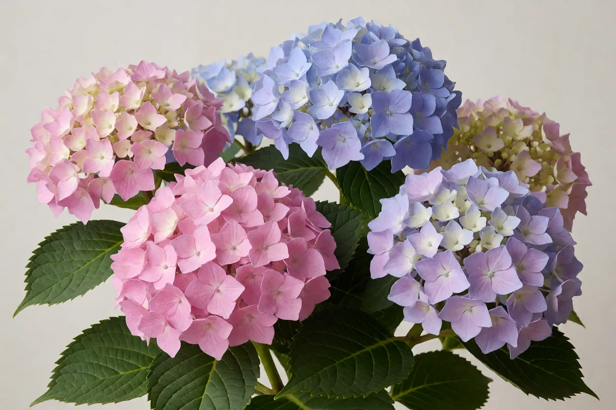 Hortênsia: como cuidar, podar e cultivar a Hydrangea macrophylla Hortênsia Hydrangea macrophylla em floração no jardim