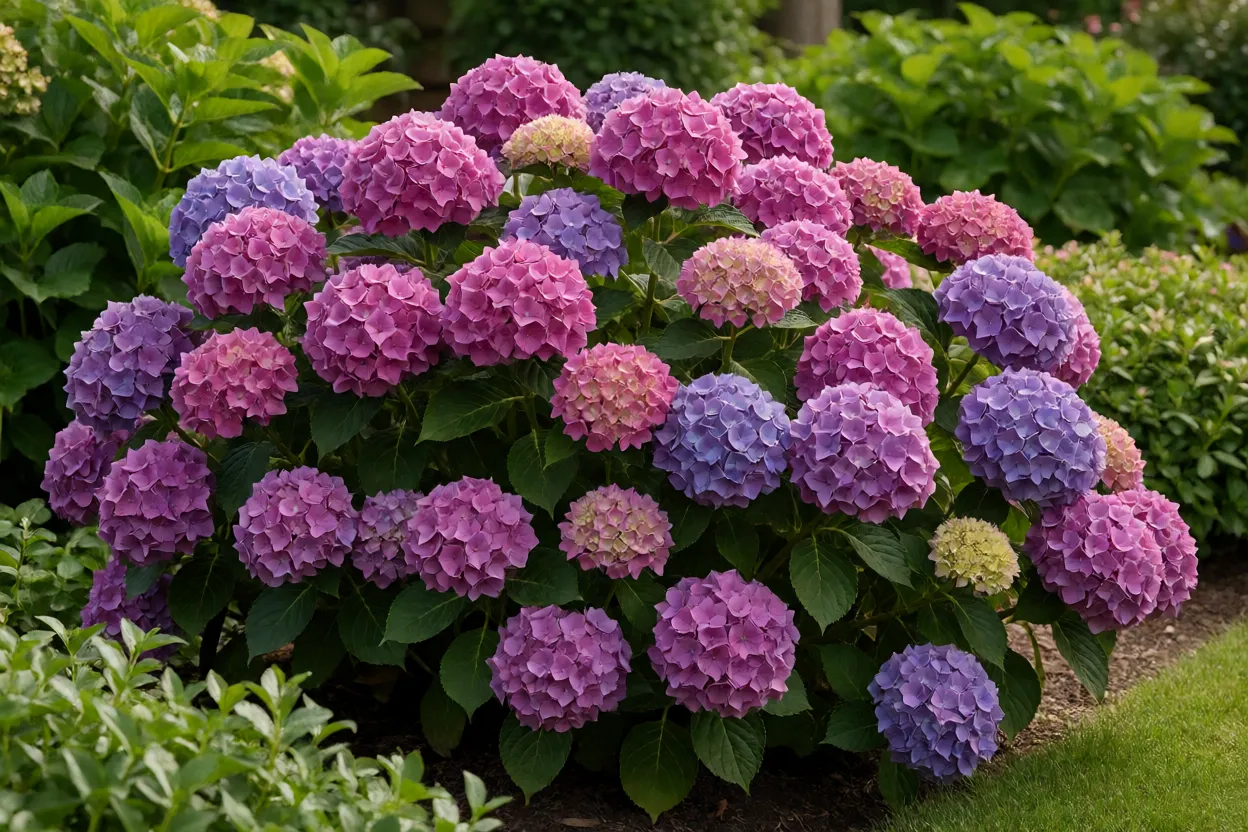 Hortênsia: como cuidar, podar e cultivar a Hydrangea macrophylla Hortênsia em plena floração de verão