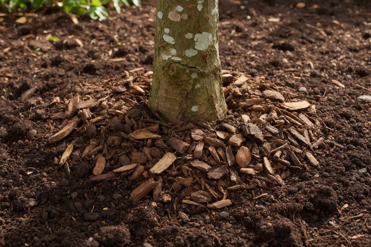 Solo &aacute;cido rico em mat&eacute;ria org&acirc;nica para jabuticabeira