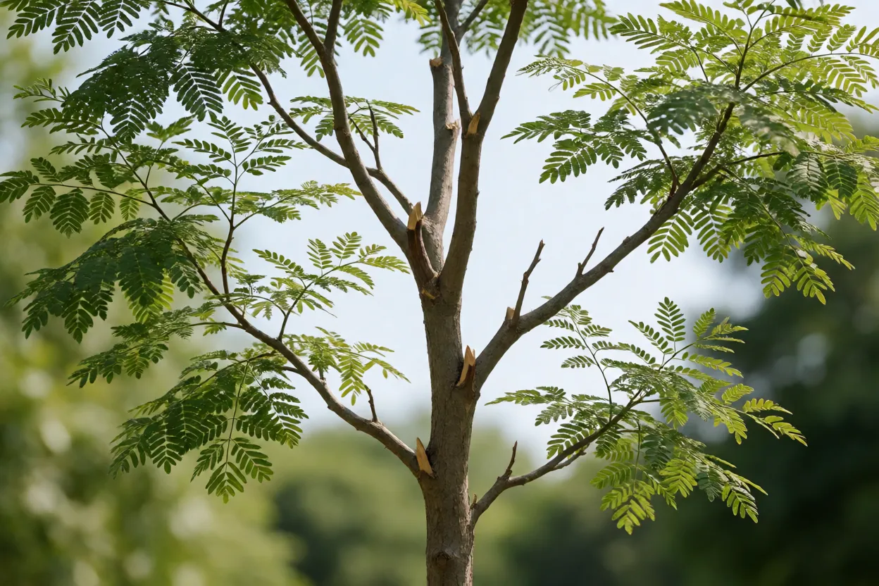 Poda de forma&ccedil;&atilde;o em jacarand&aacute; mimoso jovem