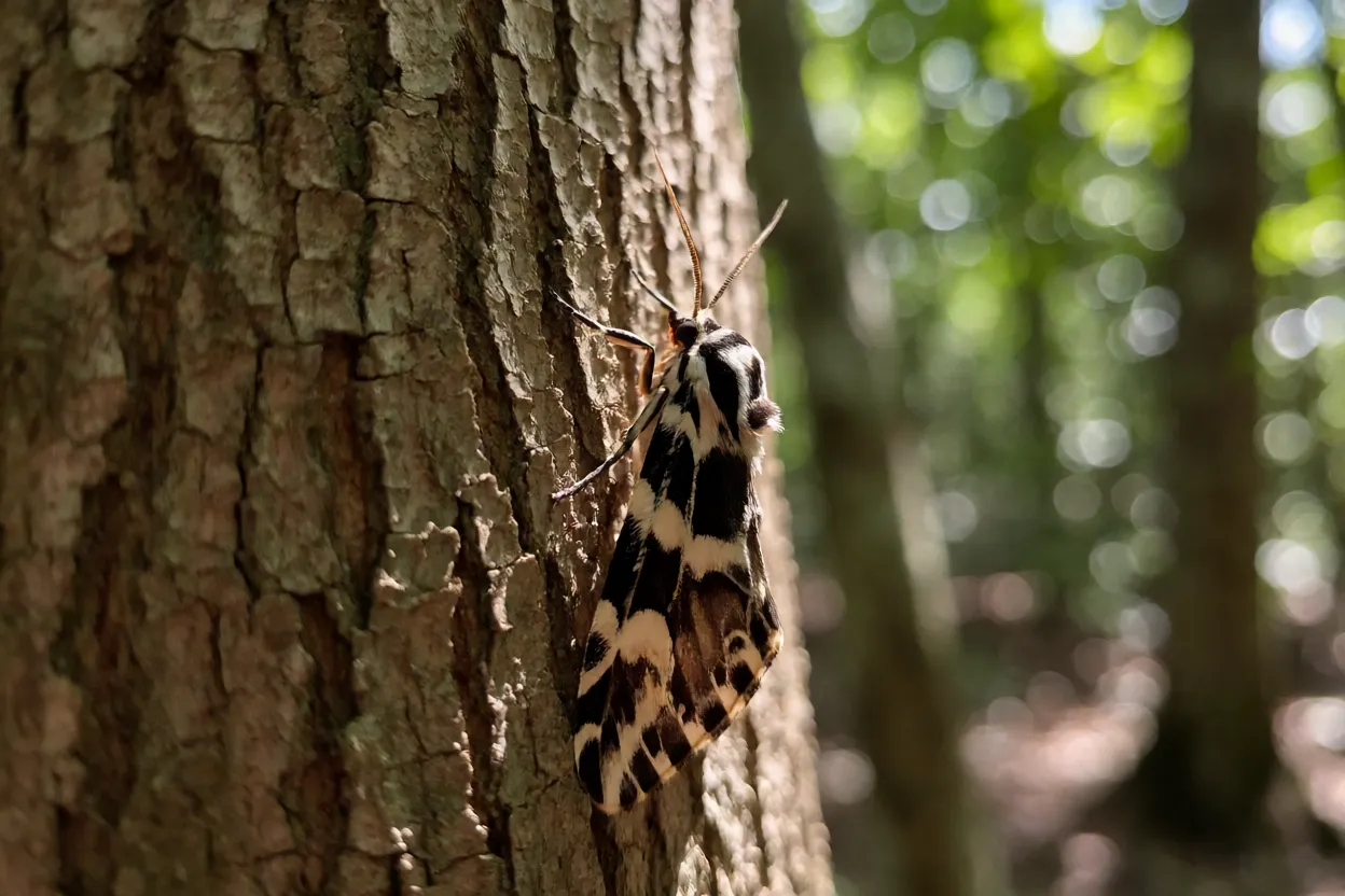 Jiquitiranabóia sugando seiva em tronco de jatobá na floresta