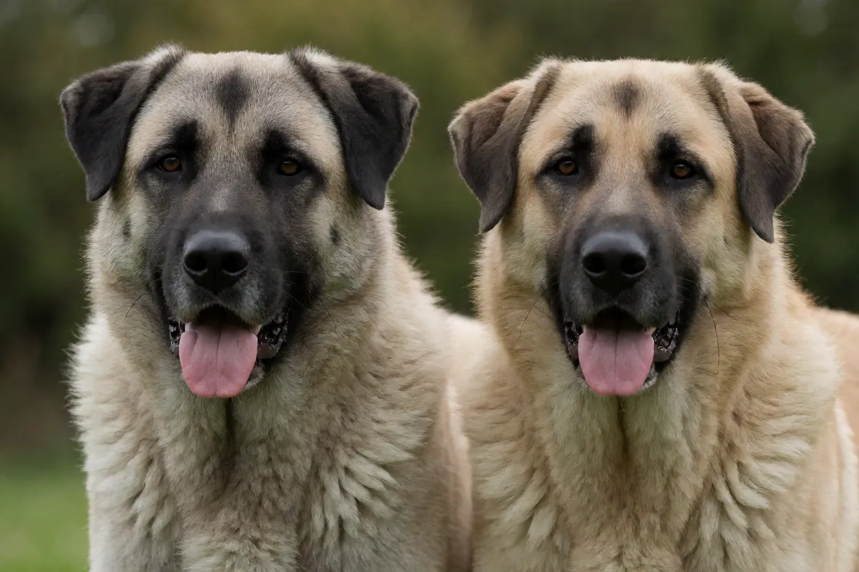 Comparativo visual entre Kangal e Anatolian Shepherd