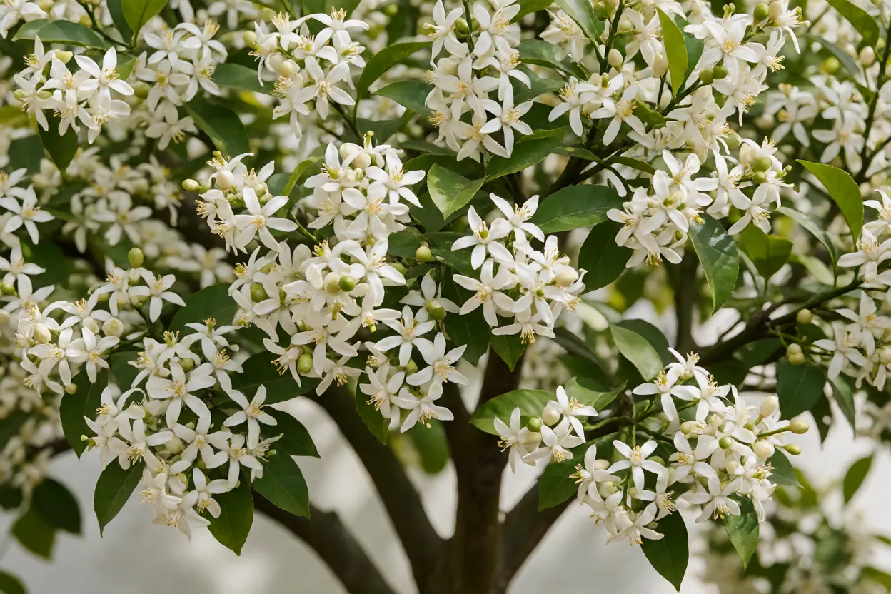 Limoeiro: tipos, cultivo, poda e como estimular a produção de limões Limoeiro carregado de flores brancas e frutos jovens