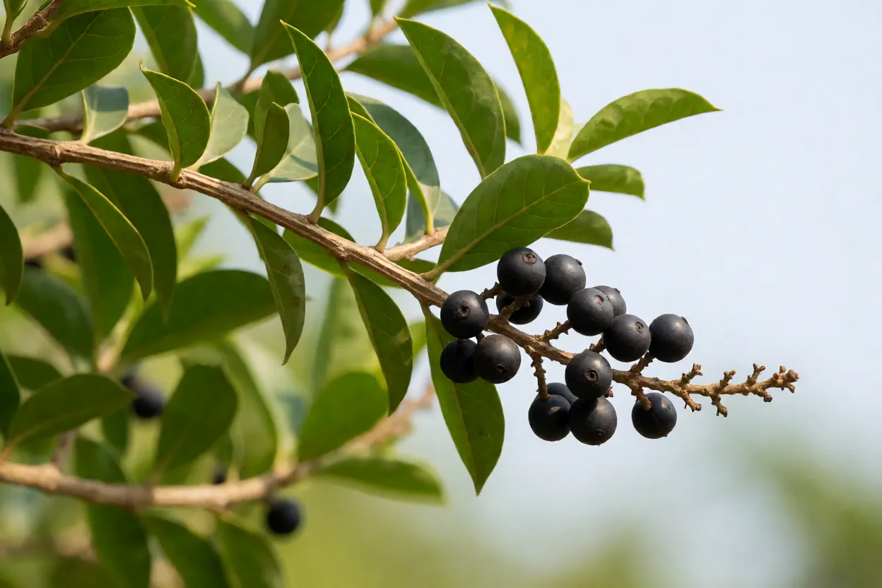 Frutos do manacá-de-cheiro
