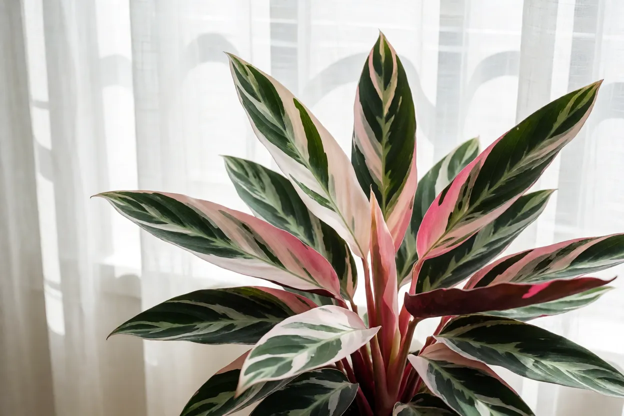 Maranta-tricolor em local de luz indireta