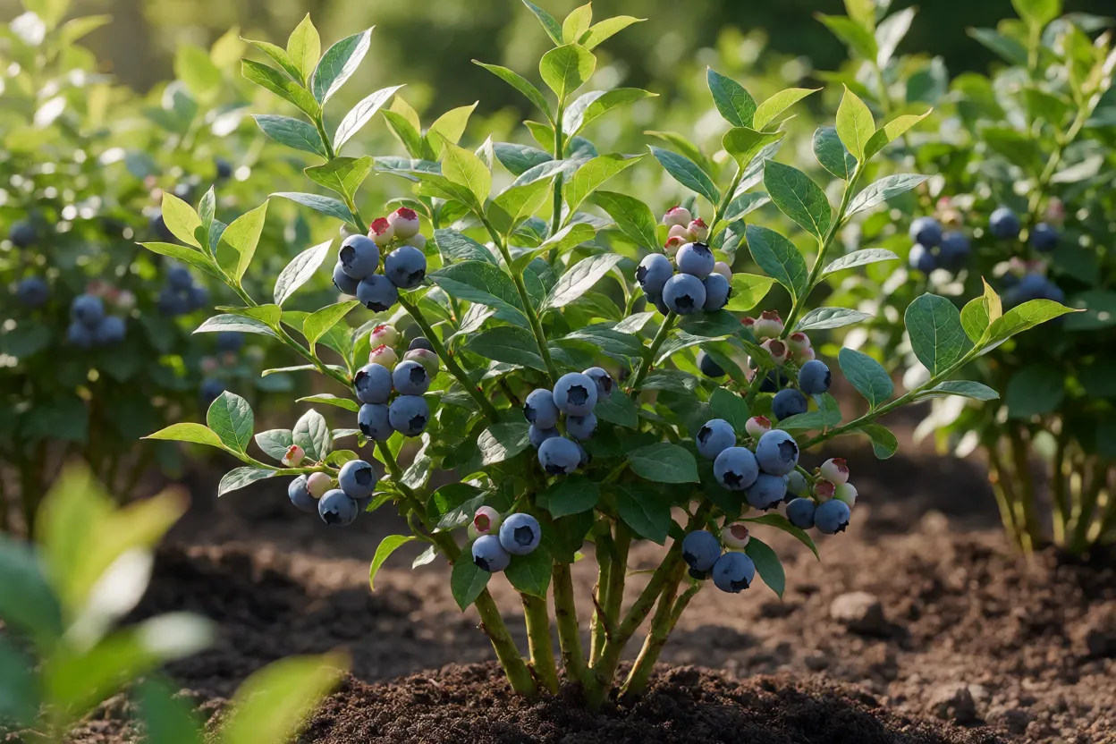 Resumo visual das condi&ccedil;&otilde;es ideais para cultivo de mirtilo