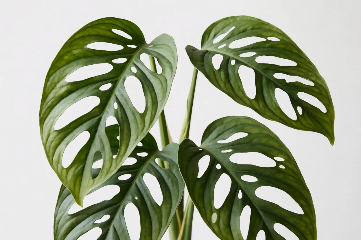 Monstera Adansonii: como cultivar, características das folhas, crescimento e cuidados Monstera adansonii com folhas perfuradas em close-up
