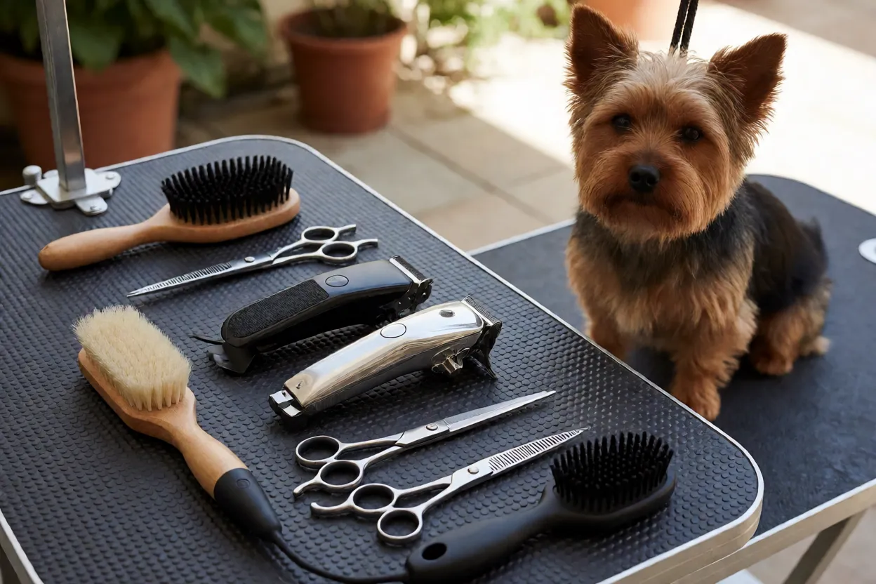 Norfolk Terrier: tamanho, personalidade, energia e como cuidar Tabela visual de rotina de cuidados com Norfolk Terrier