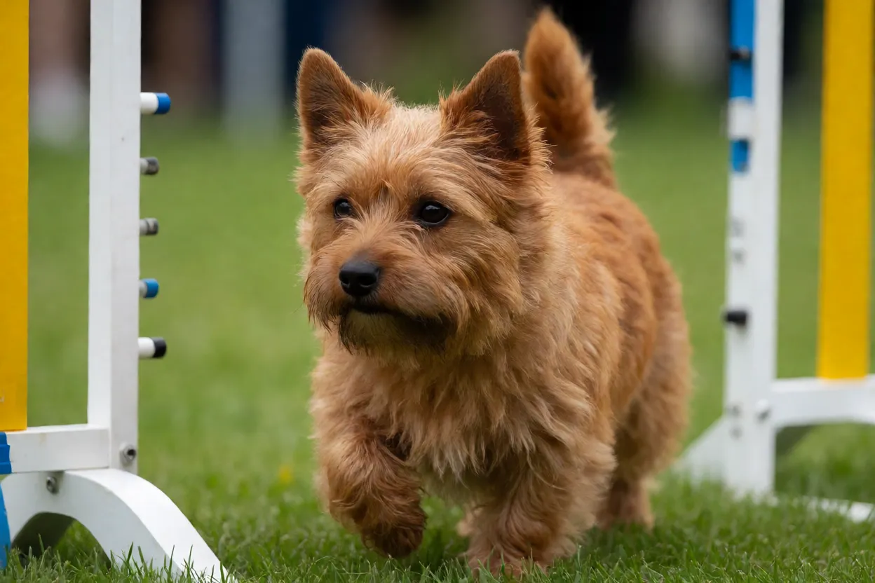 Norfolk Terrier: tamanho, personalidade, energia e como cuidar Norfolk Terrier em prova de agility