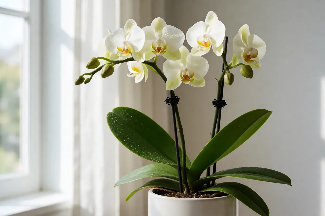 Aplica&ccedil;&atilde;o de adubo dilu&iacute;do em Phalaenopsis