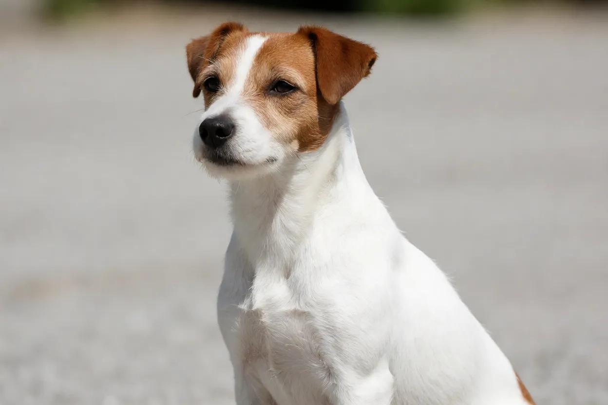 Parson Russell Terrier em sess&atilde;o de treinamento com refor&ccedil;o positivo