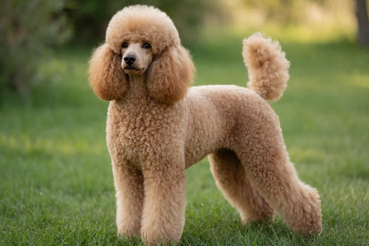 Poodle: tipos, tamanhos e como cuidar do pelo cacheado